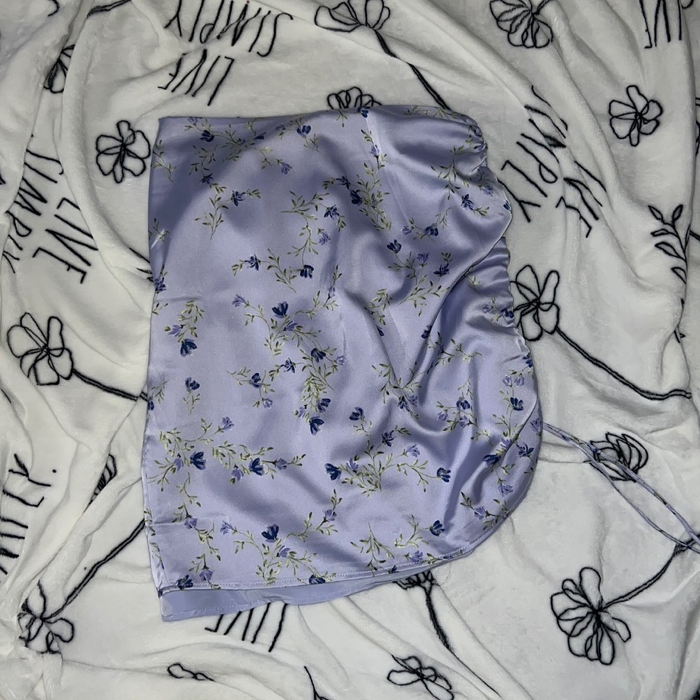Purple Silky Skirt 🤍💜